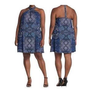 Tart Rumi Halter Neck‎ Batik Diamond Dress NWOT